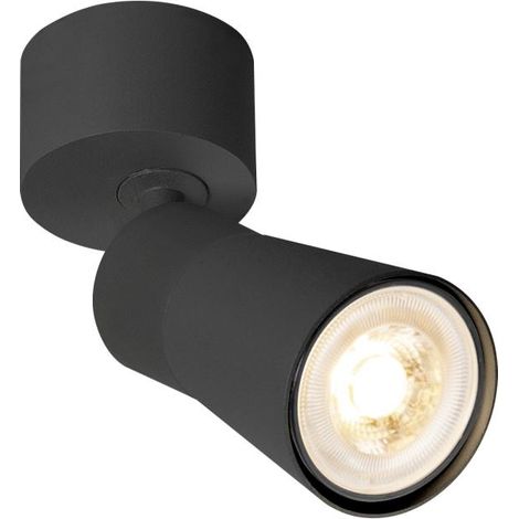 Applique et plafonnier PURI 2.0 Cone intérieur simple 6W GU10 noir - SLV - 1008288