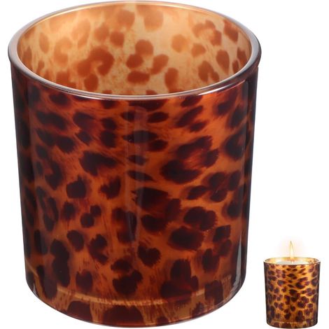 Porte-Bougie Créatif en Verre à Motif Jaune, Bougeoir Décoratif Élégant pour Maison et Événements, Support Original pour Bougie Chauffe-Plat (1/5)