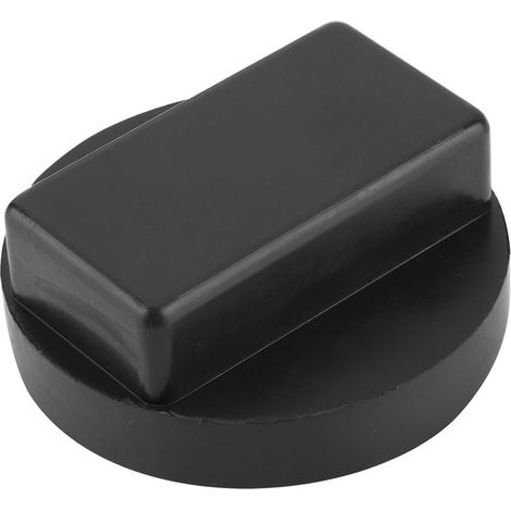 Support de cric de voiture Bizaical, en caoutchouc, 61 x 61 x 11 mm, noir (1/5)