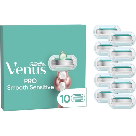 Gillette Venus Deluxe Smooth Sensitive Systemklingen Ersatzklingen 10er