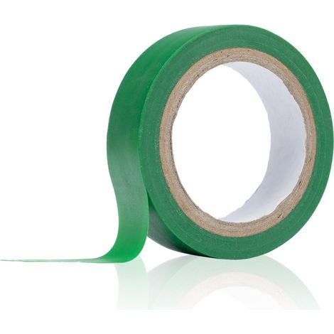Rosfix Isolierband Grün 10m – PVC, 0,13 mm Dicke, 16 mm Breite  Hohe Haftung, Flexibilität & Reißfestigkeit  Elektrodrähte Isolieren, Wetterbeständig  Elektrobedarf