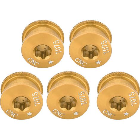 5 Boulons en Laiton pour Support de Chaîne de Vélo - Vis 5mm pour Montage Simple, Double ou Triple (Pack de 5) (1/5)