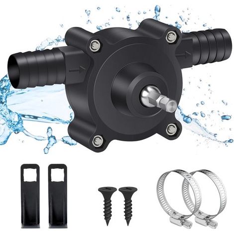 Mini-Bohrpumpe tragbare elektrische Diesel-Wasserpumpe Geeignet für Flüssigkeiten Diesel Öl und Wasser selbstansaugende Handpumpe geeignet für (1/5)
