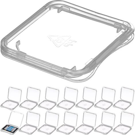 Boîte de Rangement Transparente Facile à Transporter Lot de 100 Pièces en PP Léger Étui Pratique pour Collection et Protection des Cartes pour Cartes Mémoire Micro (1/5)