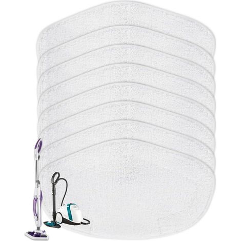 8 PCS Serpillières Microfibres pour Polti Vaporetto SV440 Double, SV450, SV460, Réutilisables lingette pour Polti Nettoyeur Vapeur Vaporetto Smart 100 T, Idéal Lingettes Microfibres Lavables (1/5)
