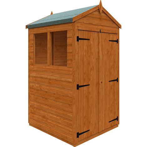 4x4 Flex Apex Double Door 12mm Flex - L123.8 x W115 x H209 cm - Solid Wood/Softwood/Pine - Burnt Orange