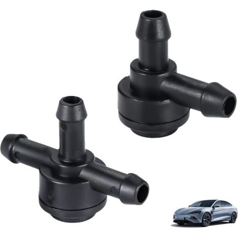 Lot de 2 valves anti-retour pour lave-glace de voiture, 2 voies (L) et 3 voies (T) compatibles avec les modèles Volvo XC90 XC70 XC60 V70 S40 S60 S70 S80 V50 C30 C70 9178897 31391513 (1/4)