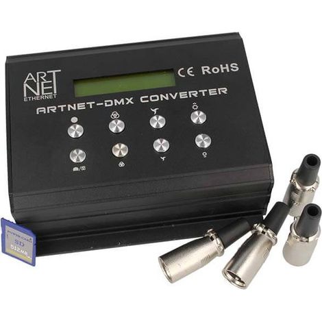 ArtNet DMX Converter Con SD Card 12V 4 Canali DMX-512
