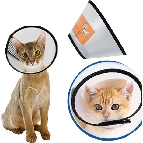 (Cou:15 18cm) Collier pour Chien, Cône Anti  Morsure, Cône De Traitement pour Animaux De Compagnie, Cône De Collier pour Animaux De Compagnie, Adapté à Récupération des Plaies