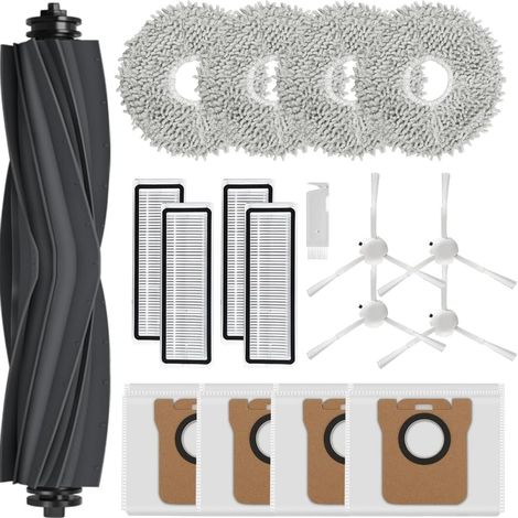 Zubehör für Dreame L10s Ultra/ L10 Ultra, Ersatzteile für Xiaomi X20+/ X10+, 1 Hauptbürste, 4 Staubbeutel, 4 Wischmopps, 4 Filter, 4 Seitenbürsten (1/5)