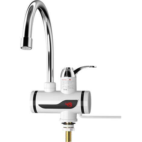 Elektrischer Warmwasserhahn für den Hausgebrauch, ideal für Küche, Geschirrspülen und schnelles Aufheizen – Warmwasser in drei Sekunden – 3000 W