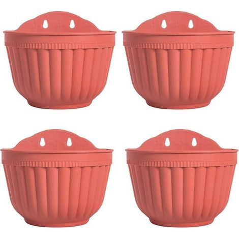 Vertical Wall Hanging Flower Pots for Garden, Living Room, Window, Indoor or Outdoor, Kitchen, Herb Planter, Balcony, Railing, Shelf, Fence, Modern Decorative Trellis (1/4)