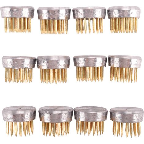 Set mit 12 Blumenhaltern, Kenzans, Mini-Rundblumenhaltern, 2,3 cm (0,9 Zoll) Blumennadeln. (1/5)