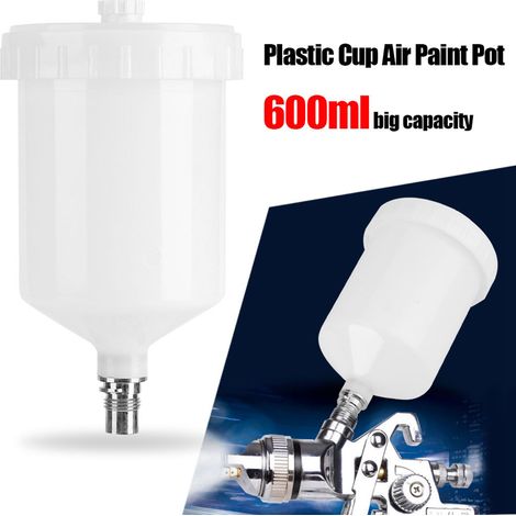 Connecteur de Raccord à Air pour Pistolet à Peinture, Pot de Peinture par Gravité 600ml en Plastique (1/5)