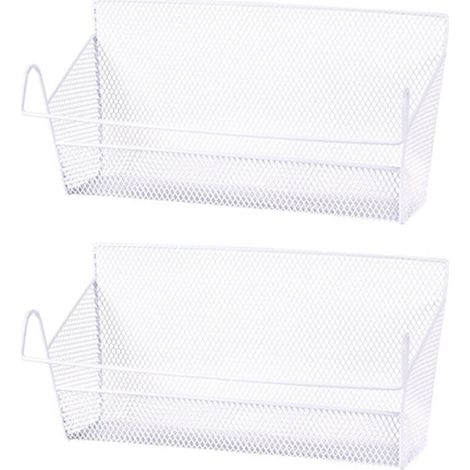 Bardusch - Paniers de rangement de chevet pour dortoir, lot de 2, en maille, avec crochet de suspension. (1/4)