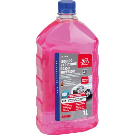 Superior-Rosso G12+, liquido radiatore - (-20°C/+105°C) - 1 L