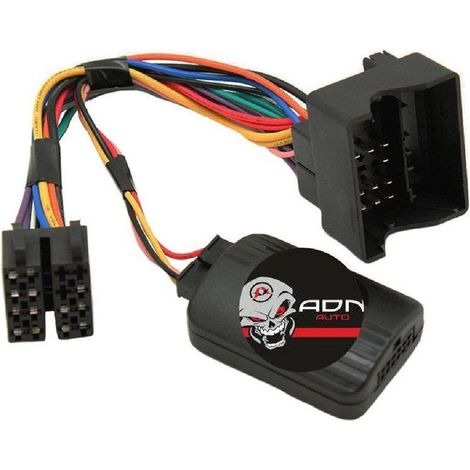 Adnauto – Interface commande au volant PG13P pour Peugeot – Compatible radars de recul – Connecteur Fakra – Pour autoradios Pioneer et Sony