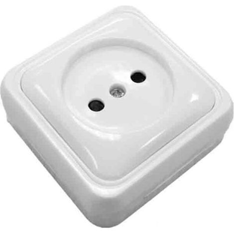 Group 43163 Base 10/16A Surface Onsen Series, Blister Bag, White (1/3)