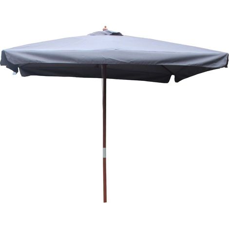Sombrilla  gris redonda recta 3 x 3 m PALAWAN