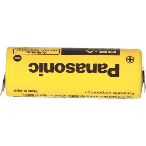Panasonic Lithium Batterie A - Zelle 2/1 pin ++/- 3V 1,8Ah (1/5)