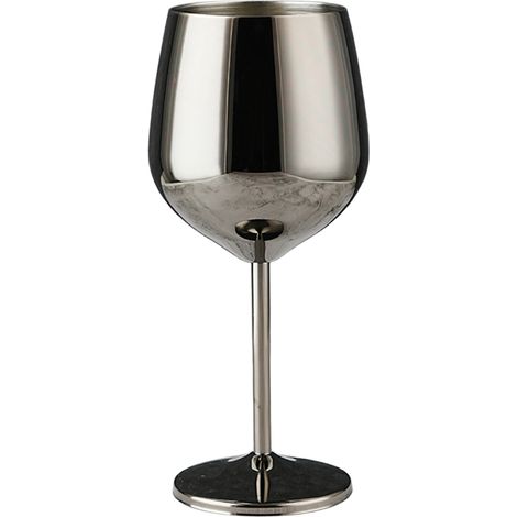 Verres à vin en acier inoxydable (500 ml), verres à vin incassables en métal, coffret cadeau pour une pendaison de crémaillère ou la Saint-Valentin. (1/5)
