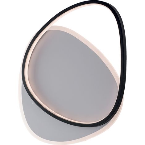 Plafoniera Moderna Amy Led Integrato Cct Alluminio Bianco E Nero 44 W (1/2)