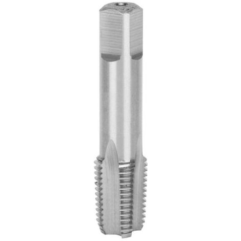 Taraud à Filetage Métrique, Taraud 1/4 NPT, Tige 1cm/0.4'', Taraud à 18 Dents en Acier Rapide(HSS), pour l'acier inoxydable, le fer, la fonte, l'acier allié, Diamètre de la tige 0.4in (1/5)