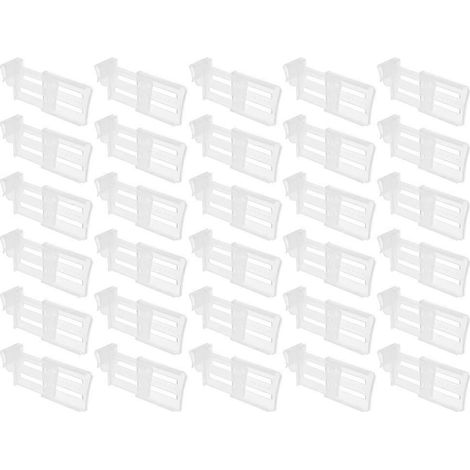 Set mit 30 Kühlschrank-Trennwandclips, ausziehbaren Kühlschranktür-Trennwänden, Küchenorganizer (1/5)