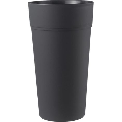 Outdoor hohe runde Kunststoffvase "Stem Element" für für Pflanzen und Blumen. -65 cm / Braun (1/5)