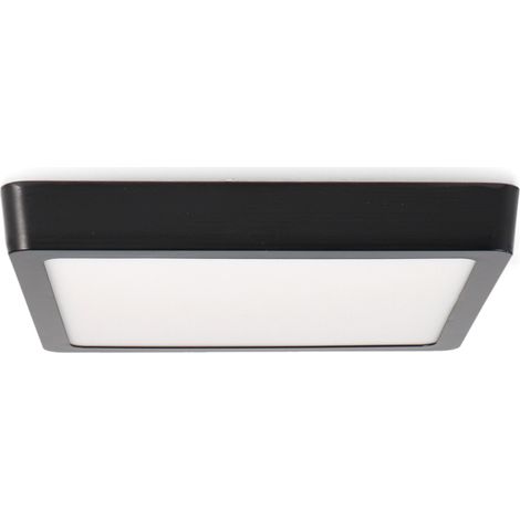 IluminaShop - Plafon de Superficie Negro Cuadrado 20W CCT