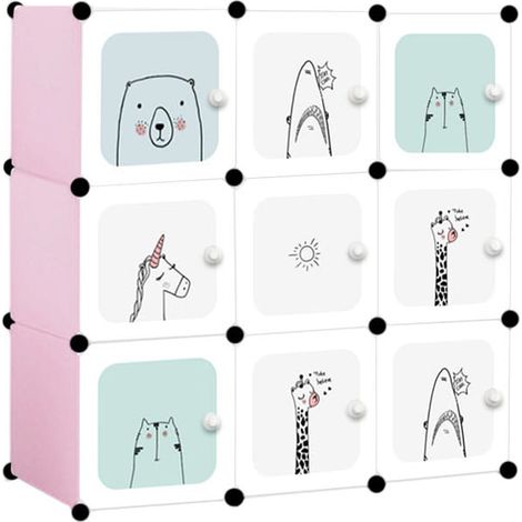 Armadio modulare per bambini, 9 pezzi - W03 (1/2)