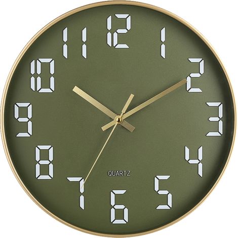 Horloge Murale - 30 Cm - Mécanisme Silencieux Sans Tic-Tac - Pour Bureau Chambre Salle De Classe - 1 Pièce (1/5)
