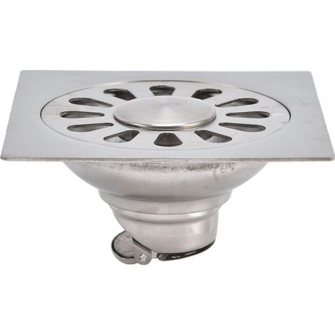 Drain De Sol De Douche, Drain De Sol De Salle De Bains en Acier Inoxydable à Double Usage pour Toilettes De sous-Sol De Garage (1/5)