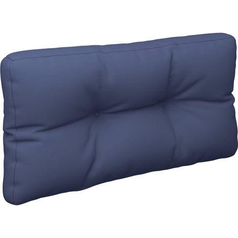 Coussin de palette bleu marine 120x40x12 cm tissu (1/5)