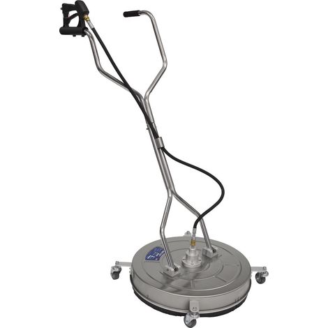 Sealey PWAK24 24"" Surface Cleaner, Dual Handle & Rotating Spray Bar - Stainless Steel