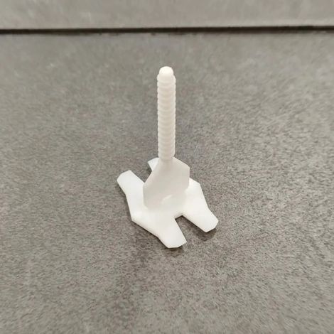 Fliesen Nivelliersystem, 1mm Fuge, 100 Gewindelaschen, Fliesen Montagehilfe (1/5)