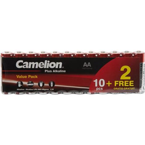 Camelion ALKALI-MANGAN AA VORTEILSPACK (10 + 2 St.) / LR6 1.5 V - 2800 mAh