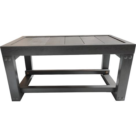 Escalier gris pour spa rigide -  L60 x  P30 x H30 cm - VANUATU