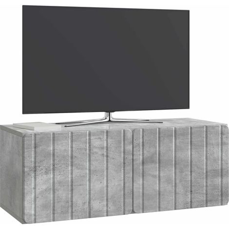 Maison Exclusive - Meuble TV mural Gris béton 78,5 x 31 x 30 cm Bois d'ingénierie
