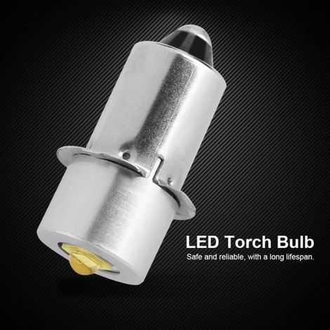 (Weiße) 3-W-LED-Taschenlampenbirne für P13.5S – Weiß – P13.5S-Fassung – 3 W Leistung (1/4)
