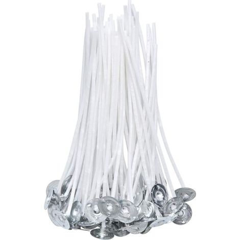 100 Pièces Mèche de Bougie Coton pour la Fabrication de Bougies Bricolage (10cm/4in) (1/3)