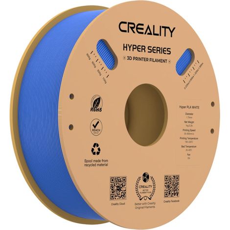 Creality Hyper PLA Filament 1.75mm High Fluidity High Speed 3D Printing Material Stable Extrusion S-Blue