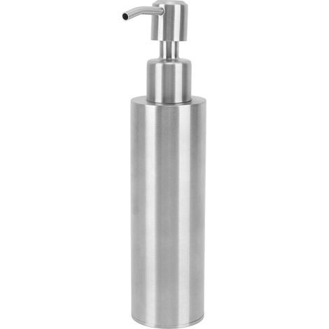 Distributeur de Savon en Acier Inoxydable 304, Résistant à la Rouille et Rechargeable pour Cuisine et Salle de Bain, Format Rond (1/5)