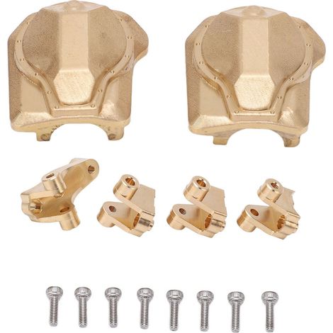 Support de Liaison en Laiton pour Pont Traxxas TRX4, Compatible avec Tous les Modèles TRX4, Renfort de Châssis (1/5)