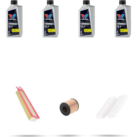 Kit tagliando 3 FILTRI e 4L OLIO compatibile con Peugeot 3008 1.6 VTi 88kw Dal 2009 (1/5)