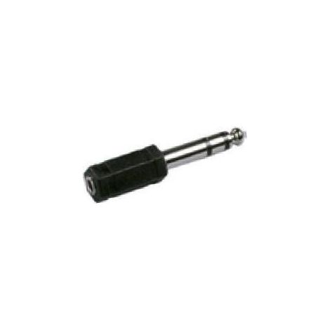 Adaptateur Jack 6.35 M - HEXAKIT - HA1746 - Noir - Jack 3.5 F - Audio