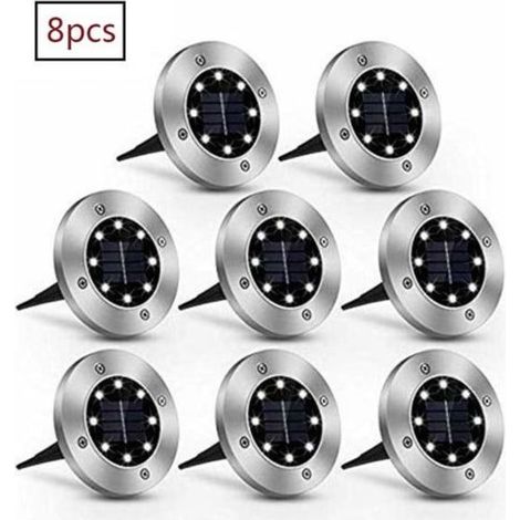 Projecteurs solaires encastrés LED étanches IP65 pour jardin extérieur-AquaForge