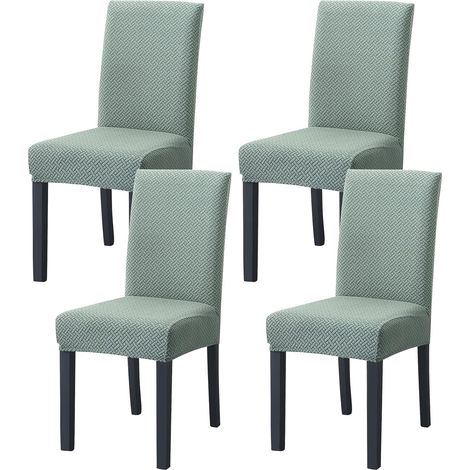 Housse de chaise élastique, lot de 4 housses de chaise extensibles modernes (1/5)
