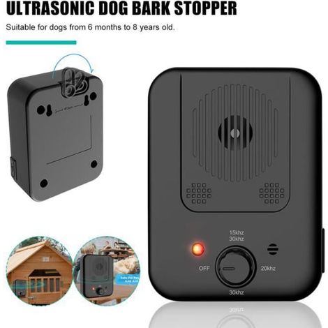 Anti-aboiement automatique-Répulseur de chiens pour l'extérieur-Anti-bruit-Pour les chien âgés de 6 mois à 8 ans (1/5)