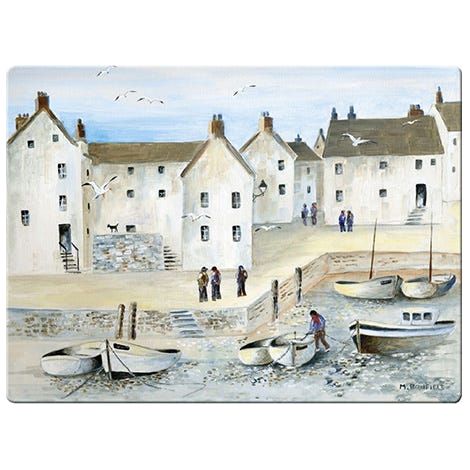 Creative Tops Cornish Harbour Glass Work Surface Protector